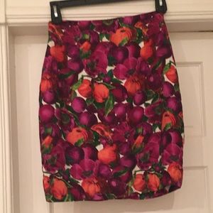 Tropical colorful Nicole Miller skirt.